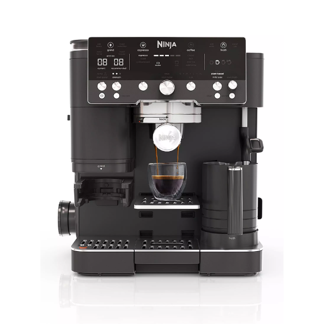 Ninja Luxe Café Premier Series 3-in-1 Espresso Machine – Midnight Black | ES601UKBK