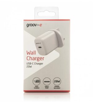 Groove 20W USB-C Wall Charger – White | GVMA107WE