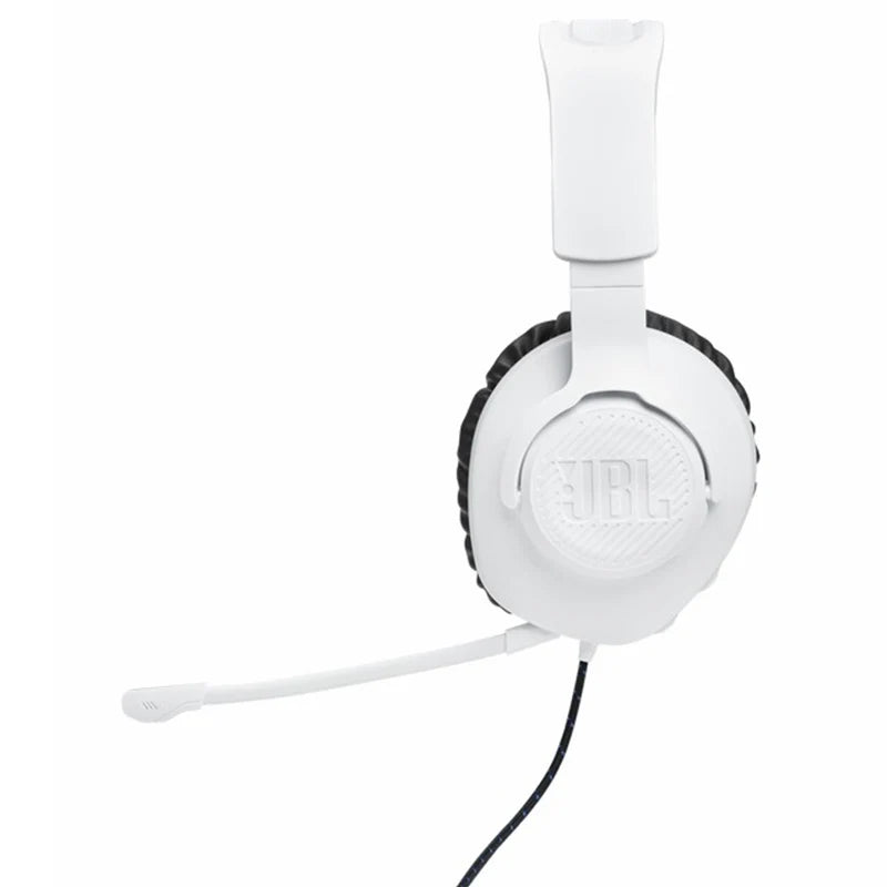 JBL Quantum 100P 40mm Driver Over-Ear Wired Gaming Headset - White & Blue | JBLQ100PWHTBLU