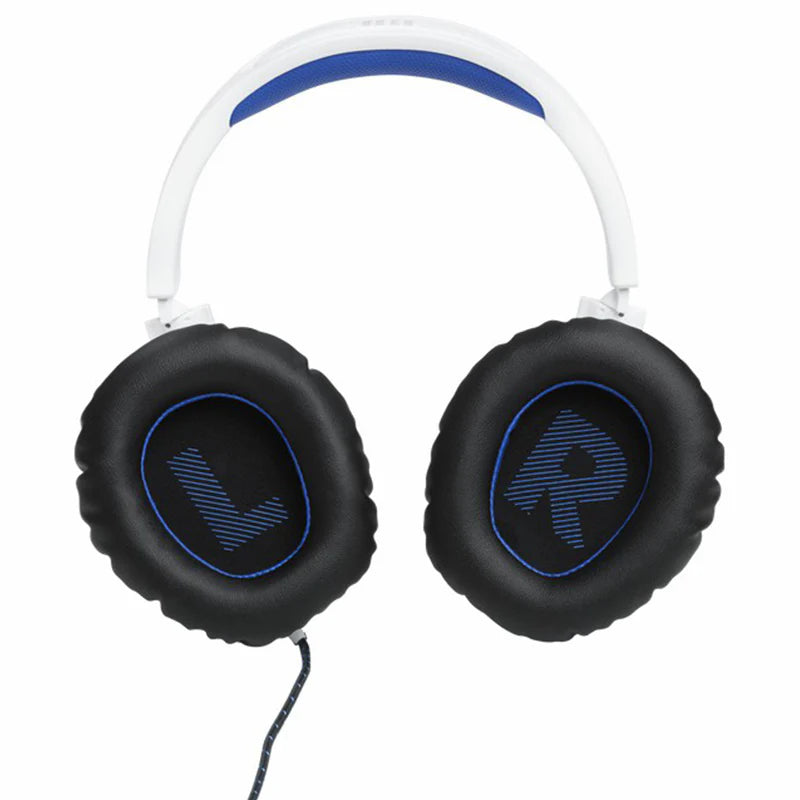 JBL Quantum 100P 40mm Driver Over-Ear Wired Gaming Headset - White & Blue | JBLQ100PWHTBLU