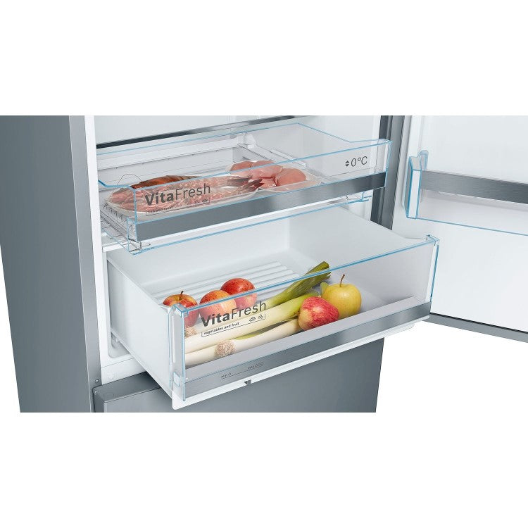 Bosch Series 6 70/30 Fridge Freezer Stainless Steel | KGE49AICAG