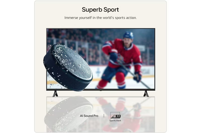 LG 43" NU85 Nano 4K UHD AI Smart TV Black | 43NU850B6LA