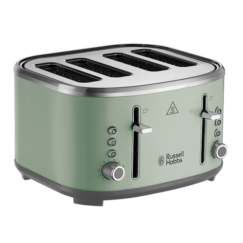 Russell Hobbs Stylevia 4 Slice Toaster | Sage Green | 26294