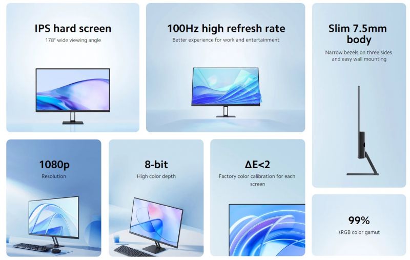 Xiaomi A27i 27" FHD Monitor - Black | ELA5347UK