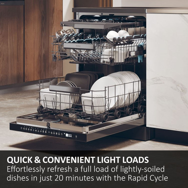 Haier 60cm Fully Integrated Dishwasher 16 Place Settings | XI6C4S3FSB-80