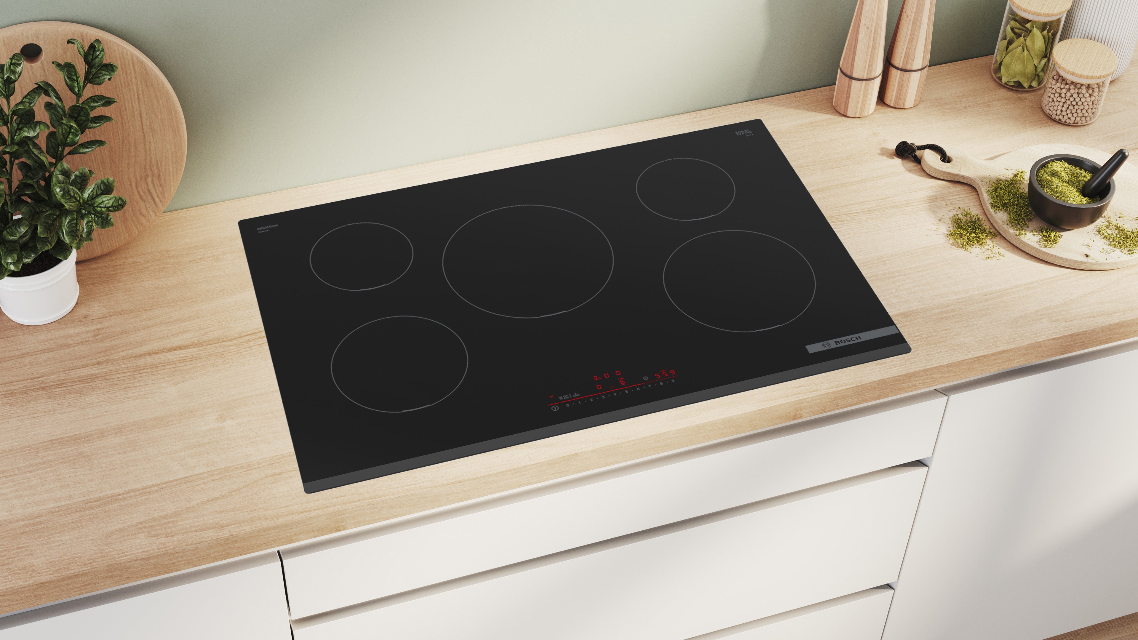 Bosch Serie 6 Black Built-in 80CM Induction  | PIV831HB1E