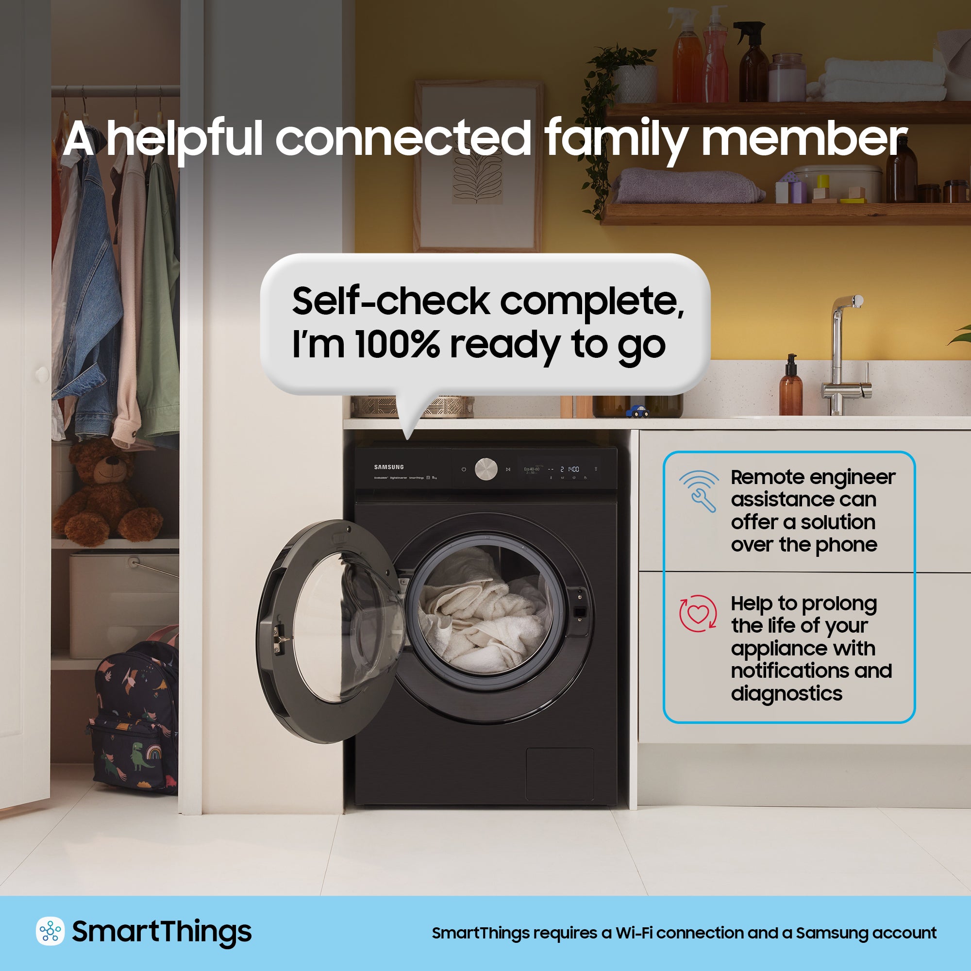 Samsung 9 kg 1400 RPM Washing Machine Black | WW90CGC04DABEU