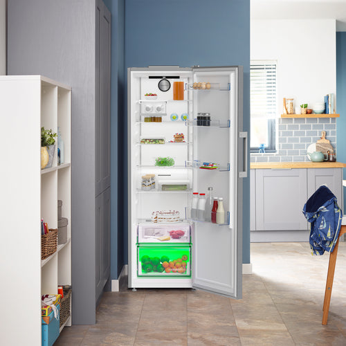 Beko AeroFlow Tall Larder Fridge Stainless Steel | LNP4686LVPS
