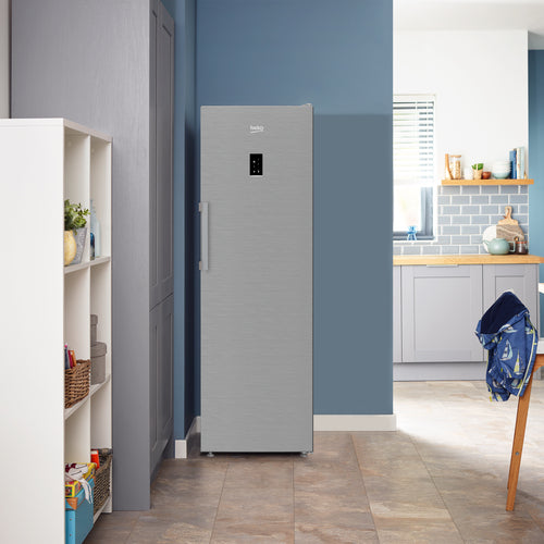 Beko AeroFlow Tall Larder Fridge Stainless Steel | LNP4686LVPS