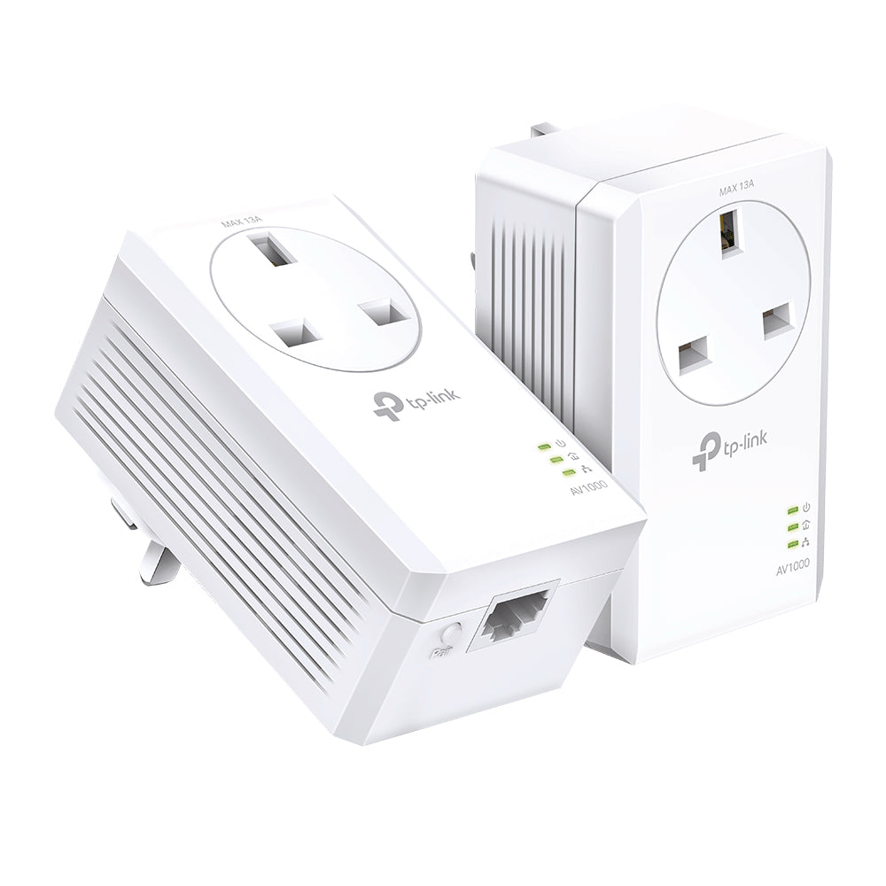 TP-Link TL-PA7017P KIT – AV1000 Gigabit Passthrough Powerline Starter Kit