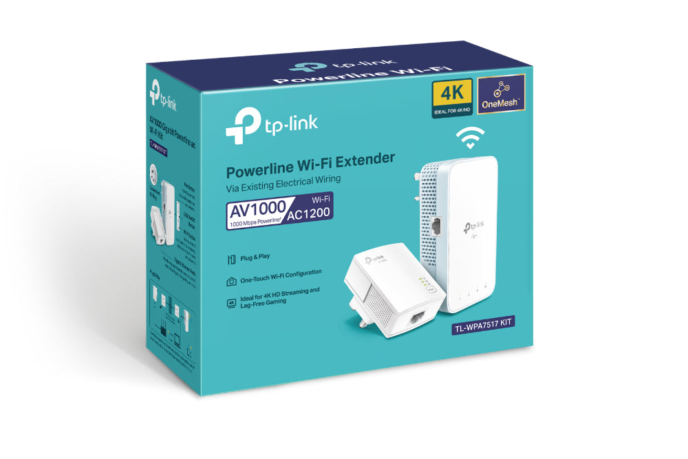 TP-Link TL-WPA7517 KIT – AV1000 Powerline & AC1200 Dual-Band Wi-Fi Extender Kit
