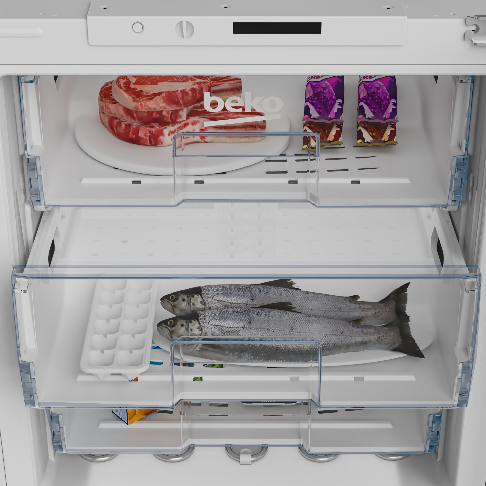 Beko Integrated Undercounter Freezer White | BSF4682