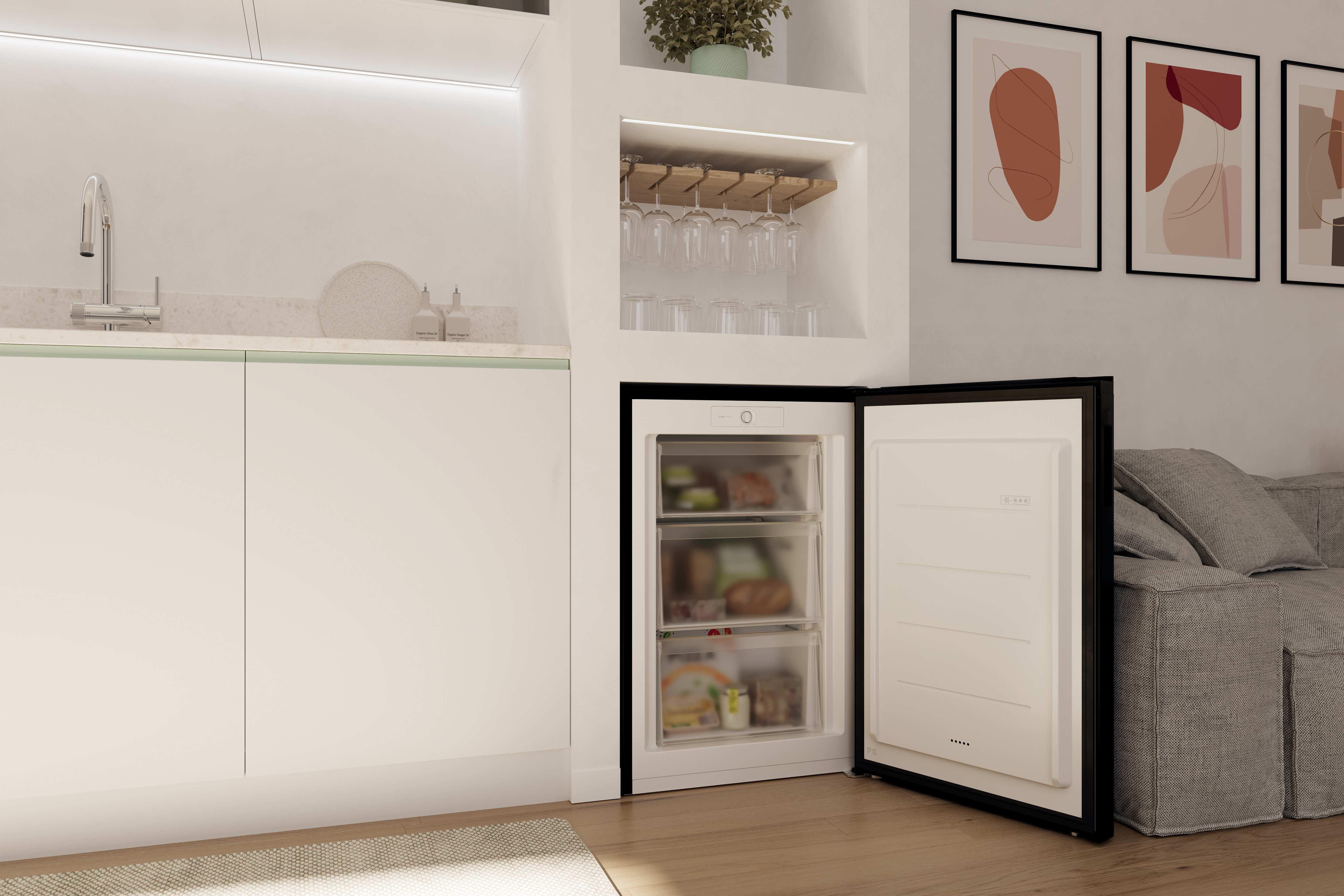 Hoover H-FREEZE 300 Undercounter Freezer Black | HONUQ2L58EBK