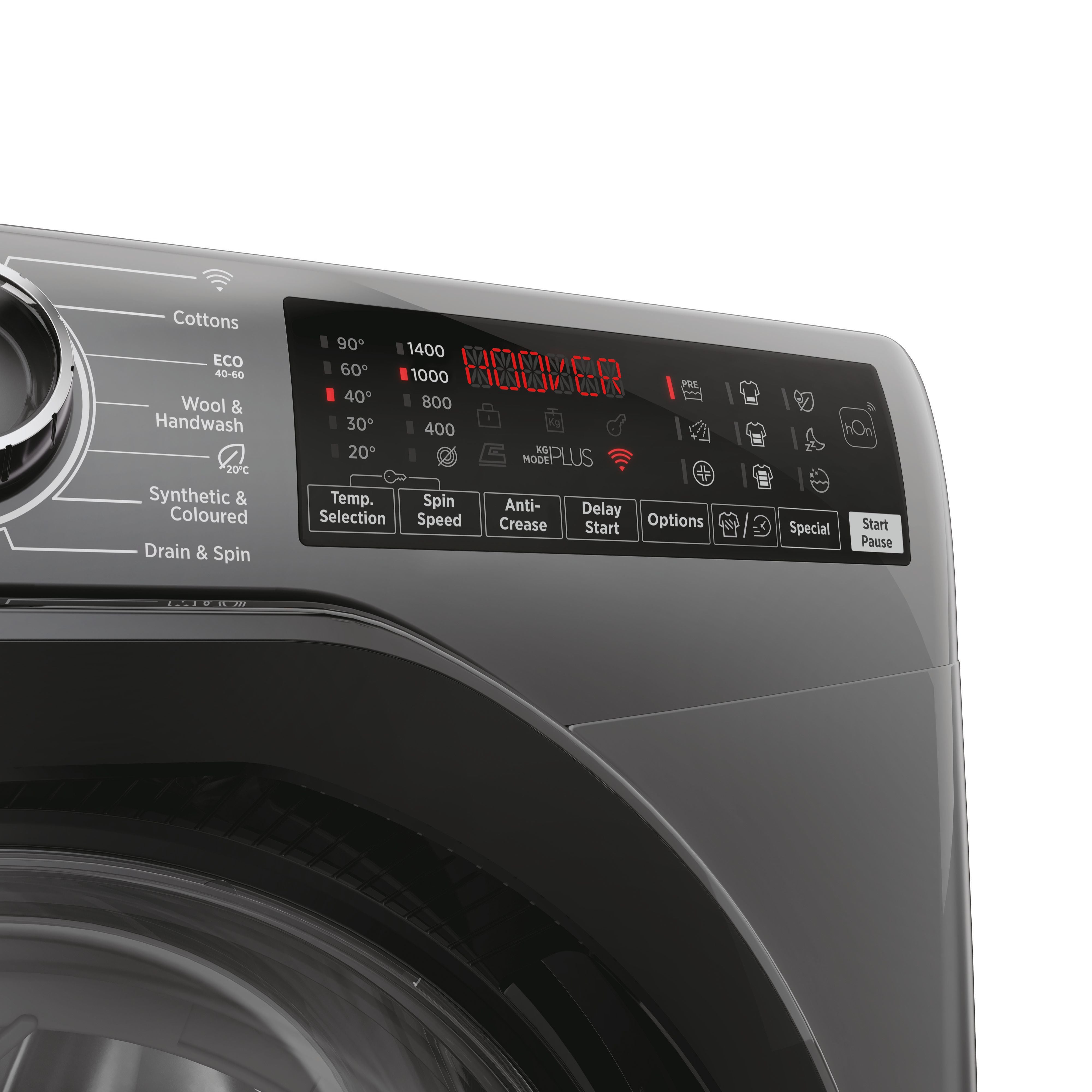 Hoover H-Wash 350 10kg 1400rpm Washing Machine Graphite | H3WPS4106TAMBR80