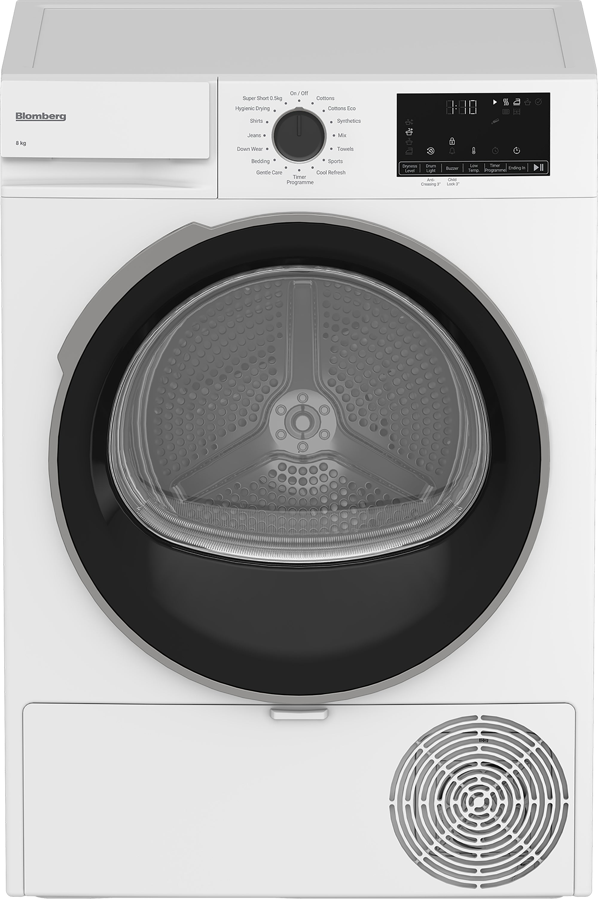 Blomberg 8kg Heat Pump Tumble Dryer D Rated White | LTNA18320W