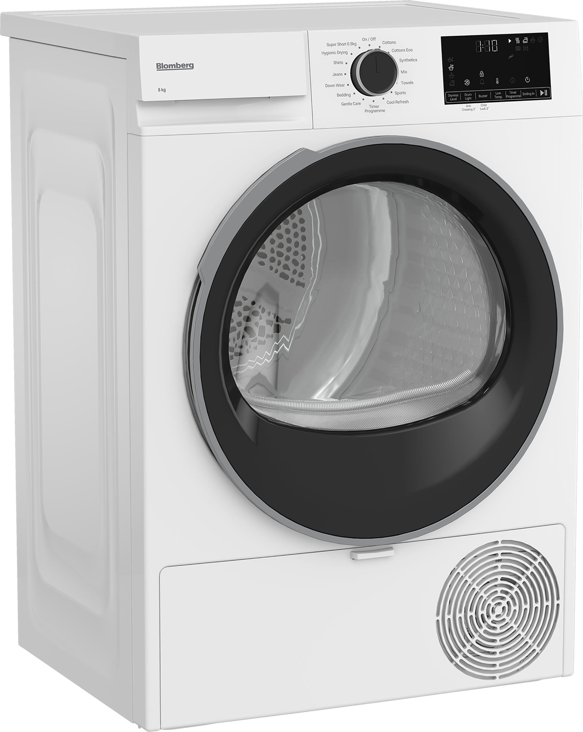 Blomberg 8kg Heat Pump Tumble Dryer D Rated White | LTNA18320W