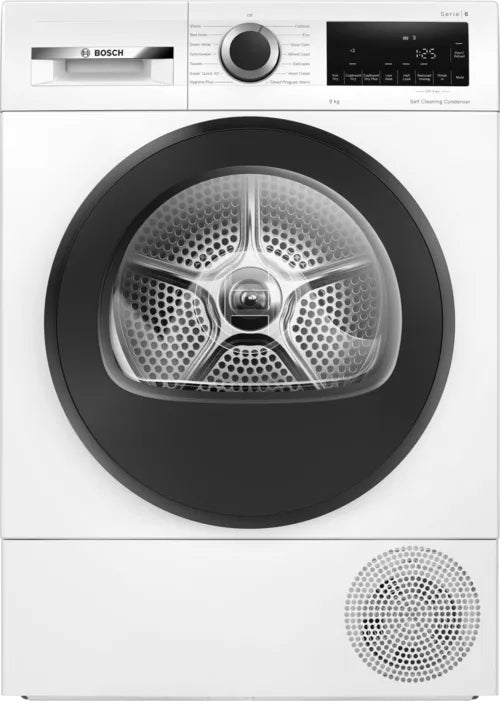 Bosch Serie 6 9kg Heat Pump Tumble Dryer C Rated White | WQG24500GB