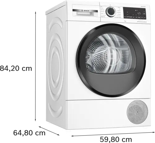 Bosch Serie 6 9kg Heat Pump Tumble Dryer C Rated White | WQG24500GB