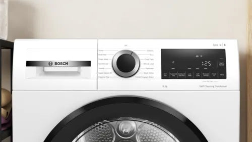 Bosch Serie 6 9kg Heat Pump Tumble Dryer C Rated White | WQG24500GB