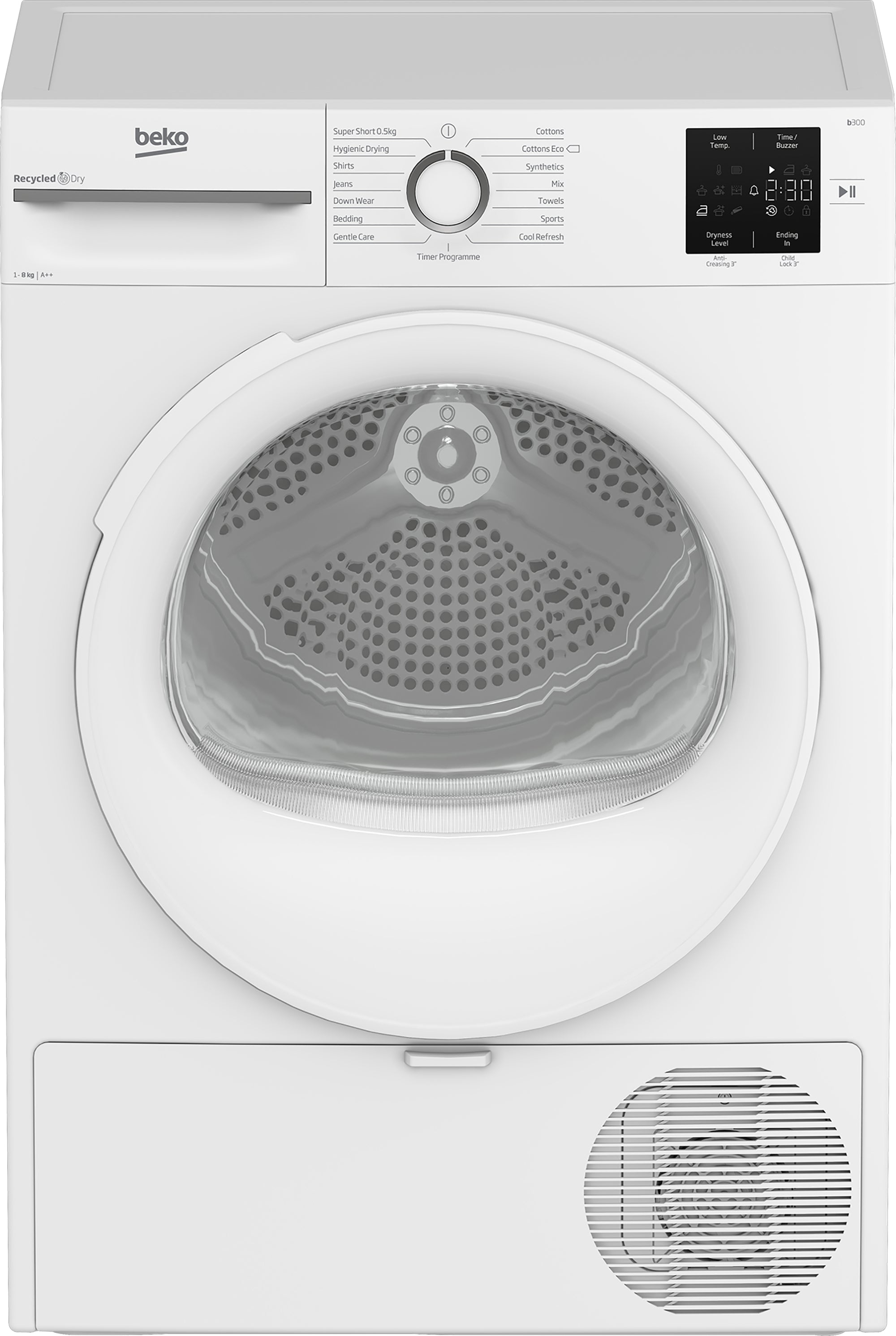 Beko 8kg Heat Pump Tumble Dryer White | BM3T3822NW