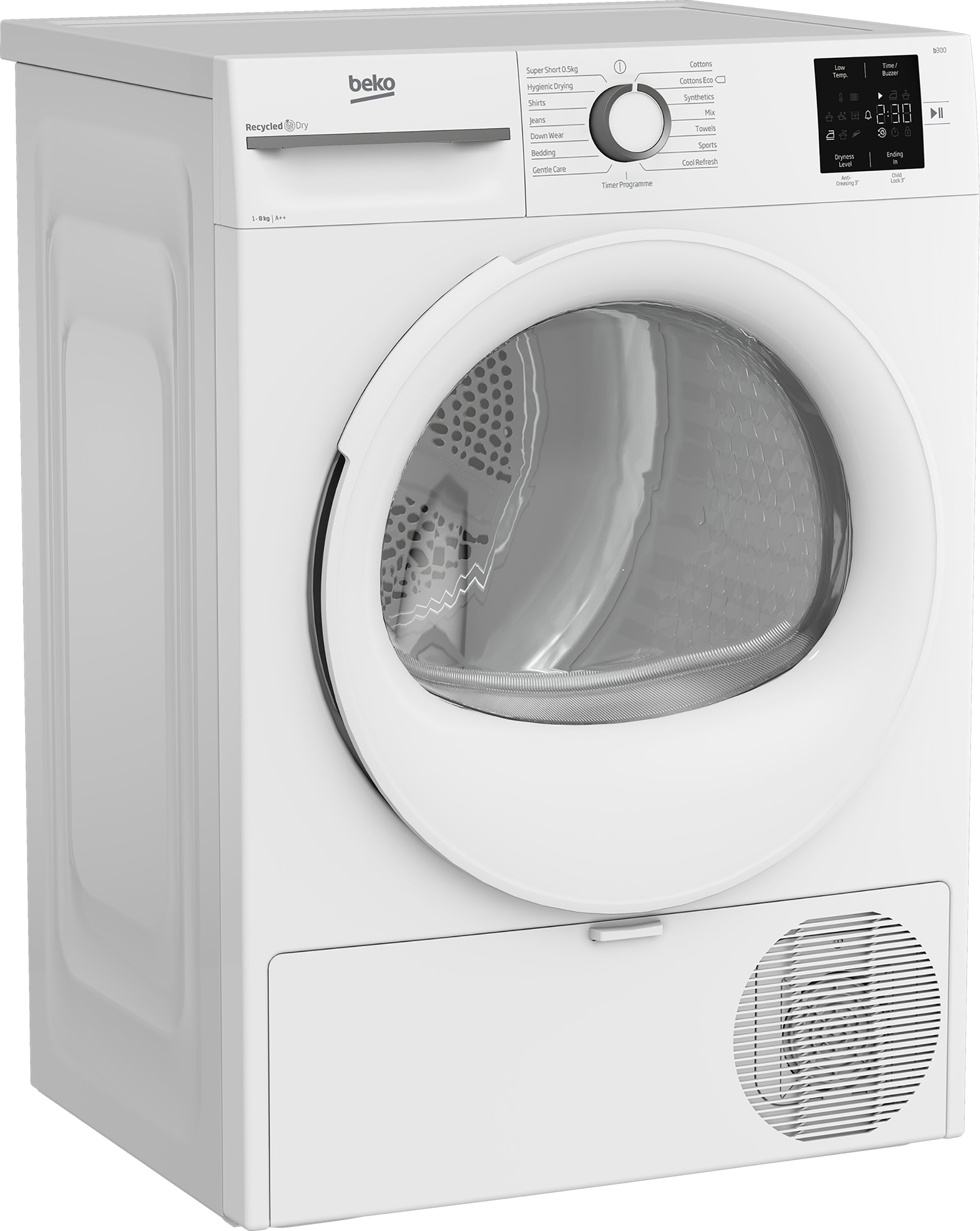 Beko 8kg Heat Pump Tumble Dryer White | BM3T3822NW