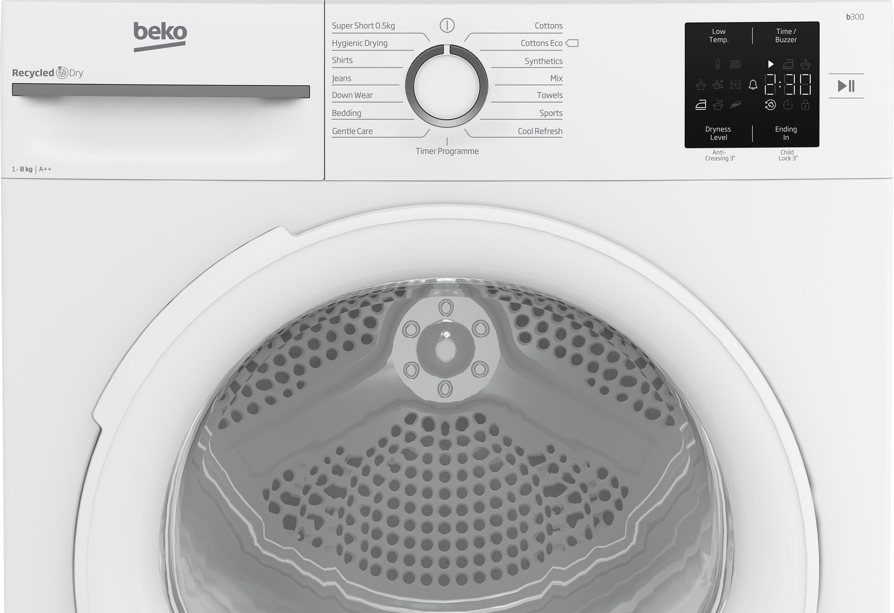 Beko 8kg Heat Pump Tumble Dryer White | BM3T3822NW