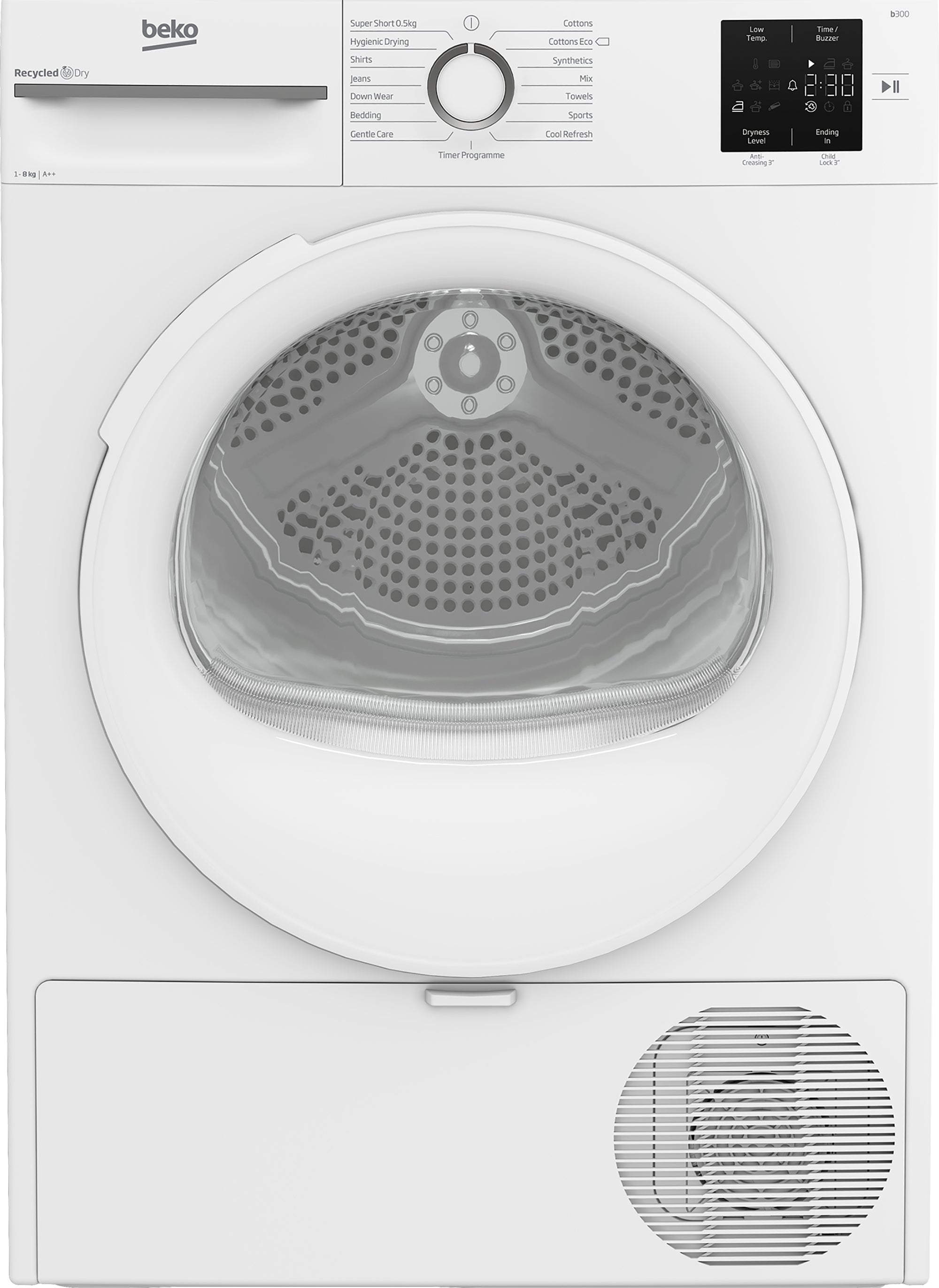 Beko 8kg Heat Pump Tumble Dryer White | BM3T3822NW