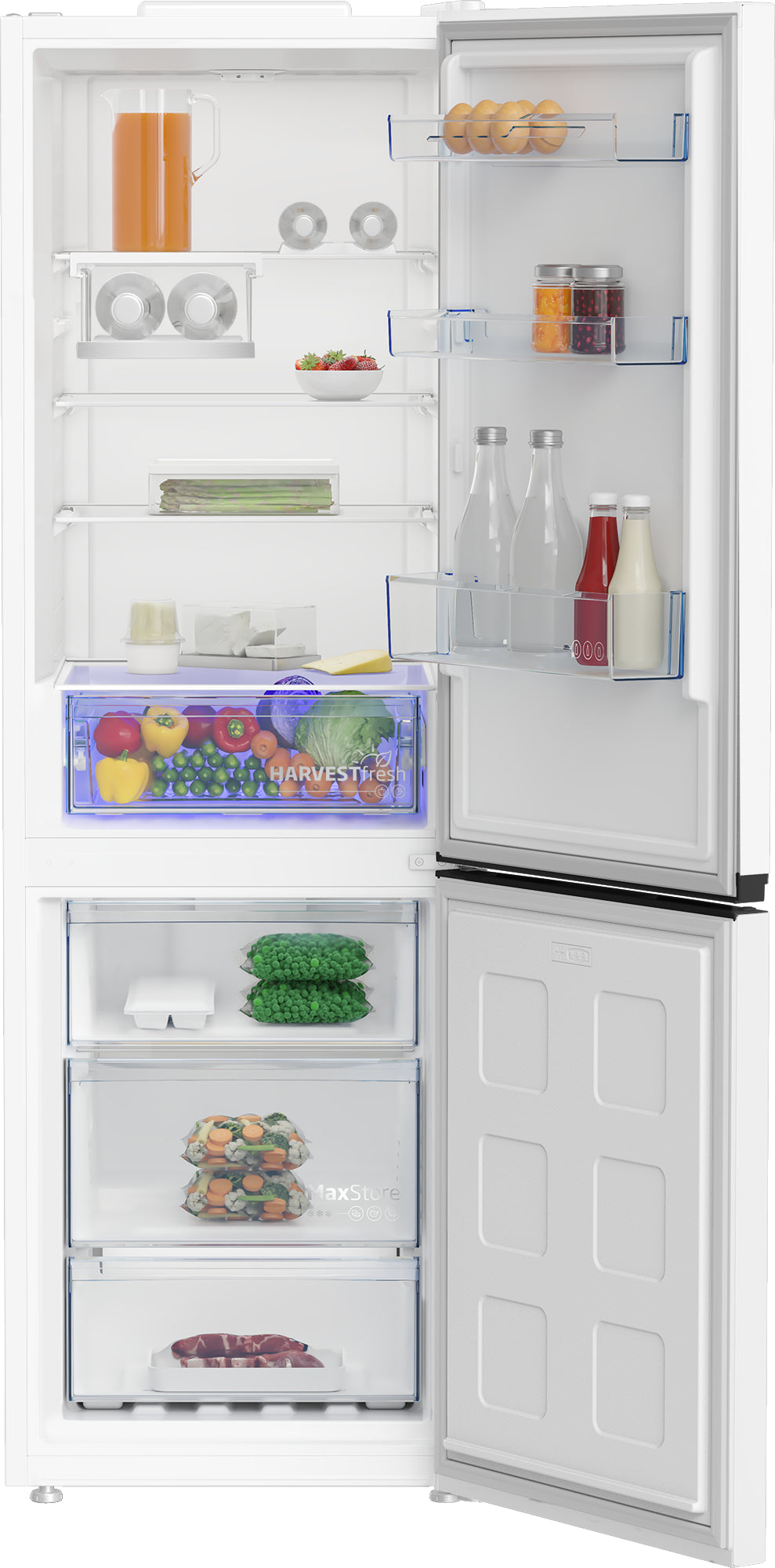 Beko HarvestFresh Frost Free Fridge Freezer White | CFG4686VW