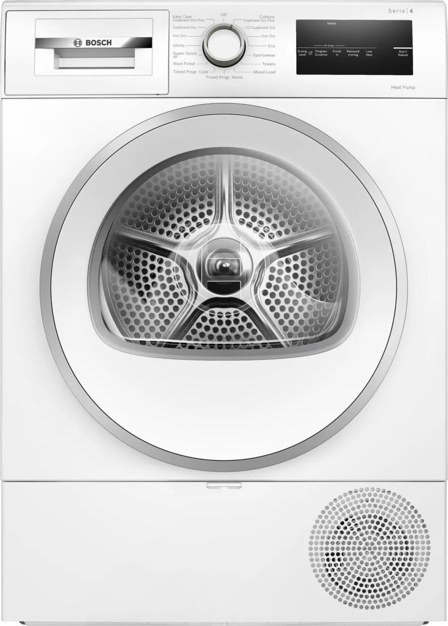 Bosch Serie 4 8kg Heat Pump Tumble Dryer White | WTH85224GB
