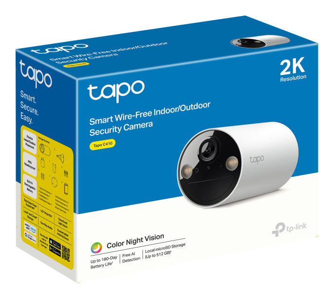 TP-Link Tapo C410 Outdoor Battery Wi-Fi Security Camera – 2K QHD