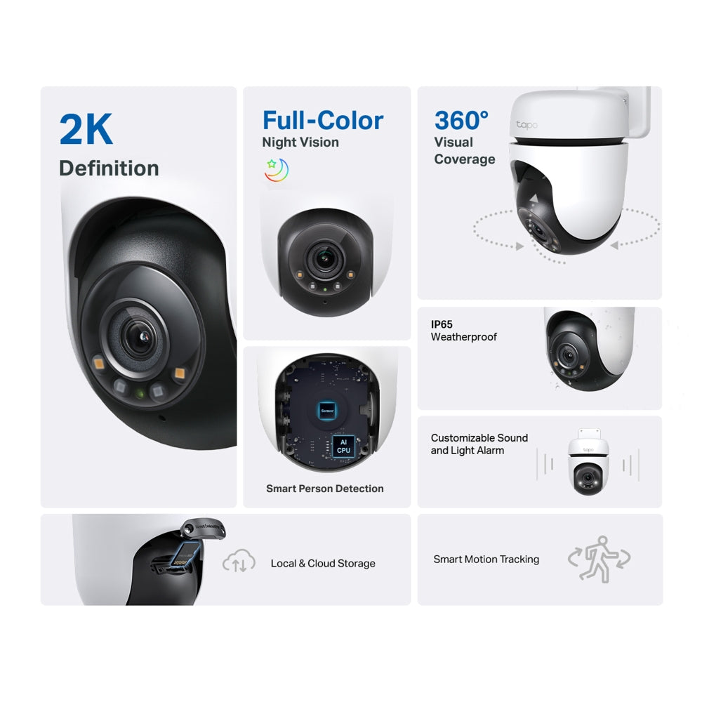 TP-Link Tapo C501GW 4G LTE Outdoor Security Camera – 2K QHD, SIM Card