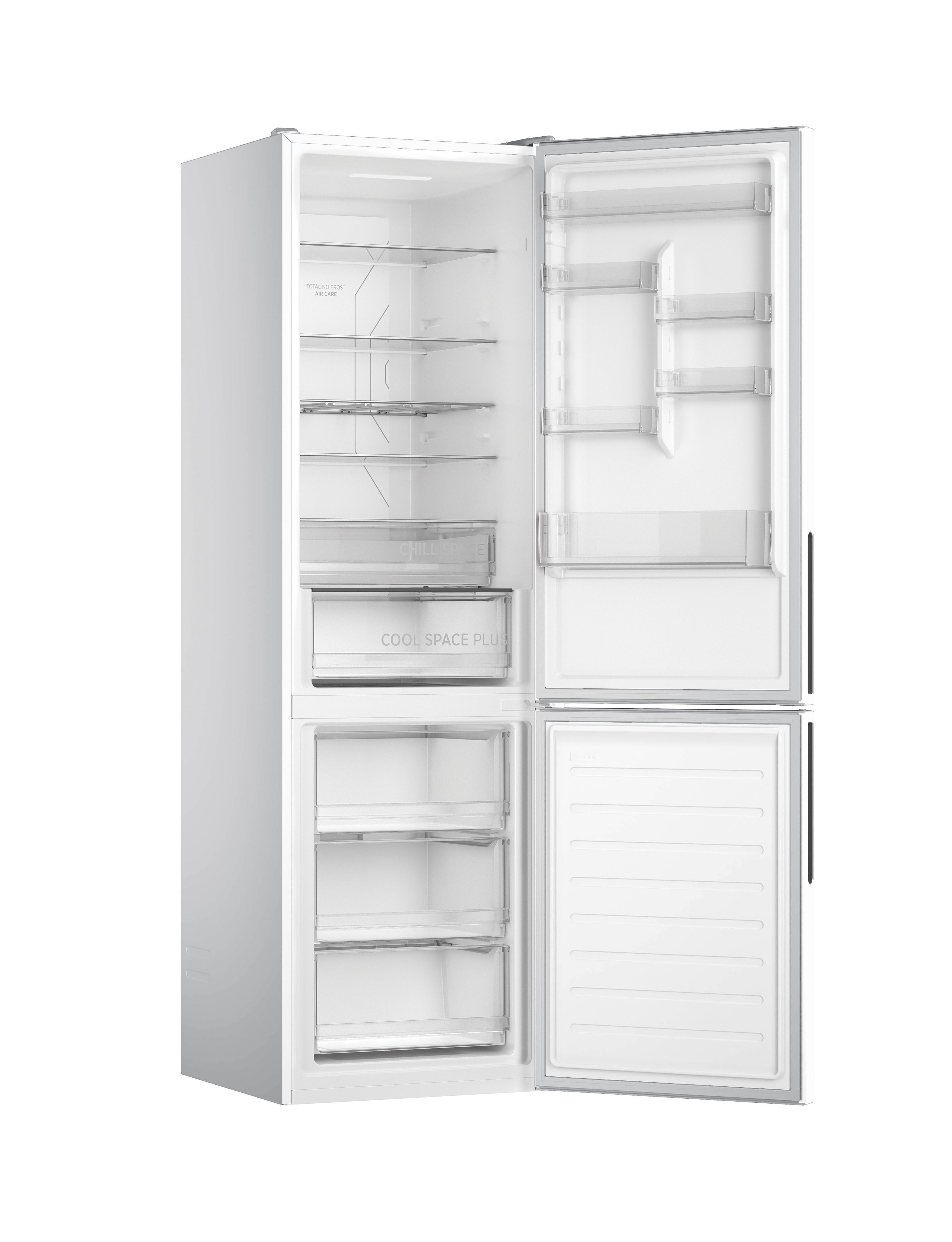 Hoover H-FRIDGE 700 377L Total No Frost Fridge Freezer White | HOCE7T620DWK-1