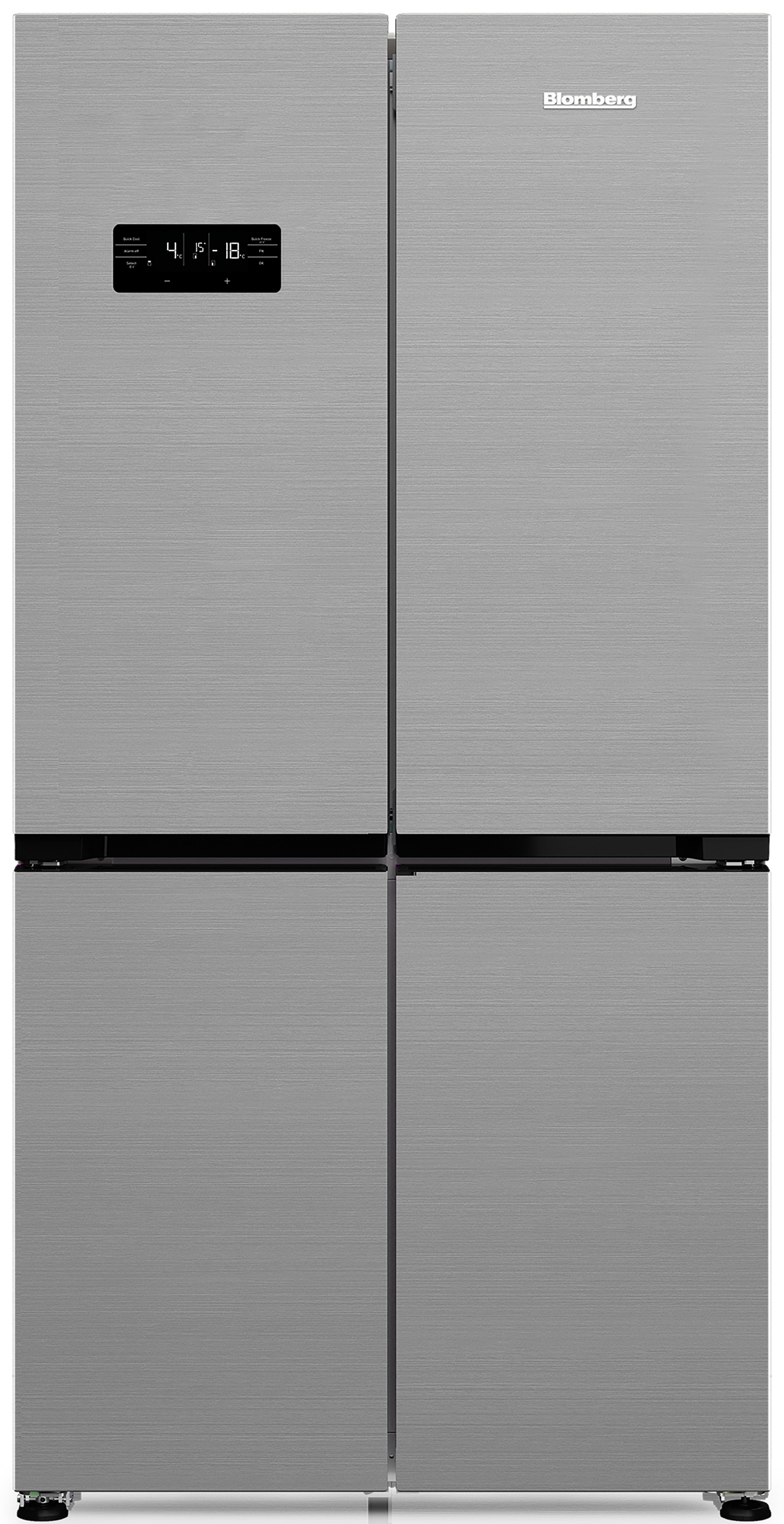 Blomberg American Fridge Freezer VitaminCare+ Brushed Steel | KQD114VPX