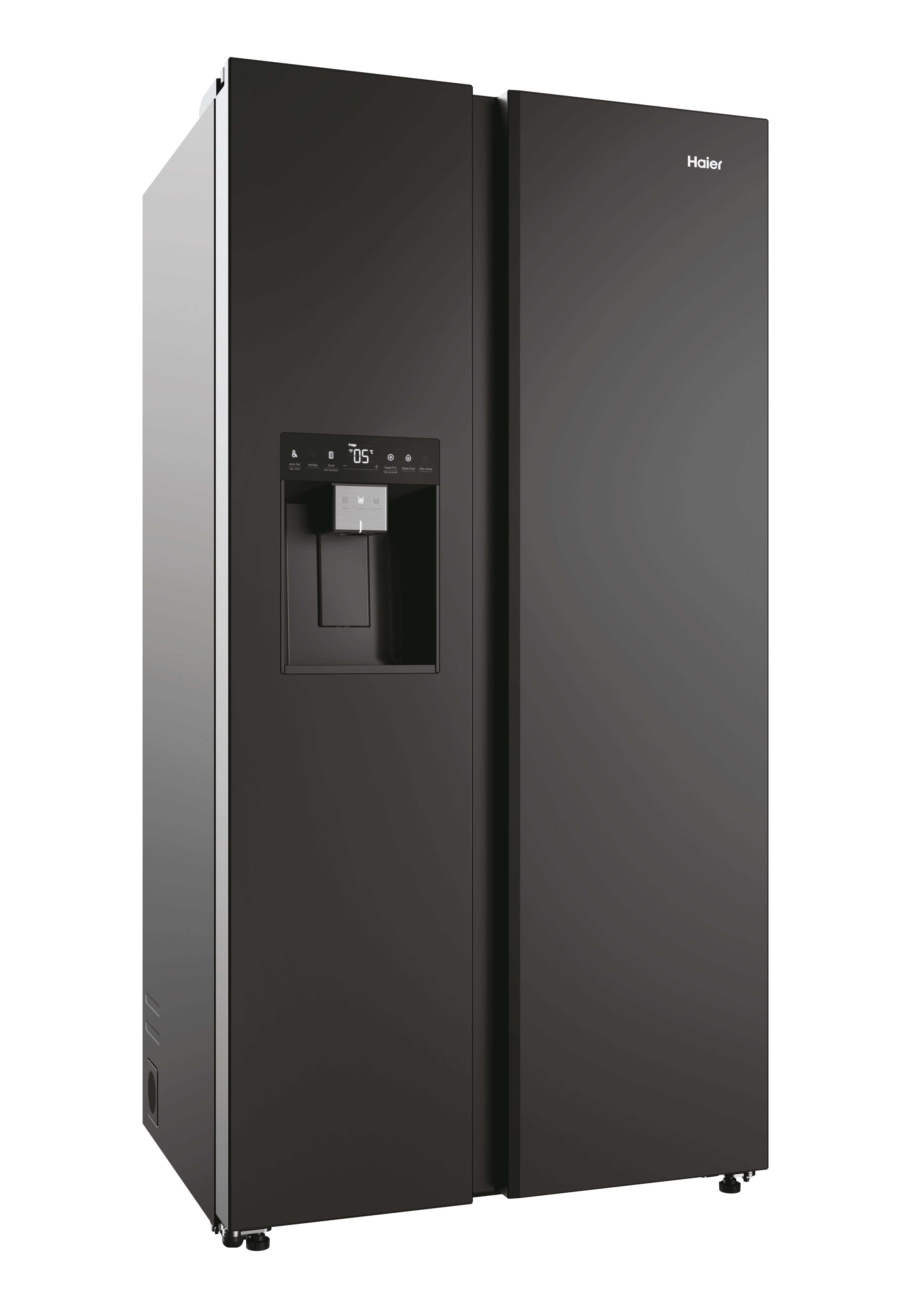 Haier Series 5 Slate Black American Fridge Freezer | HSW59F18EIPT