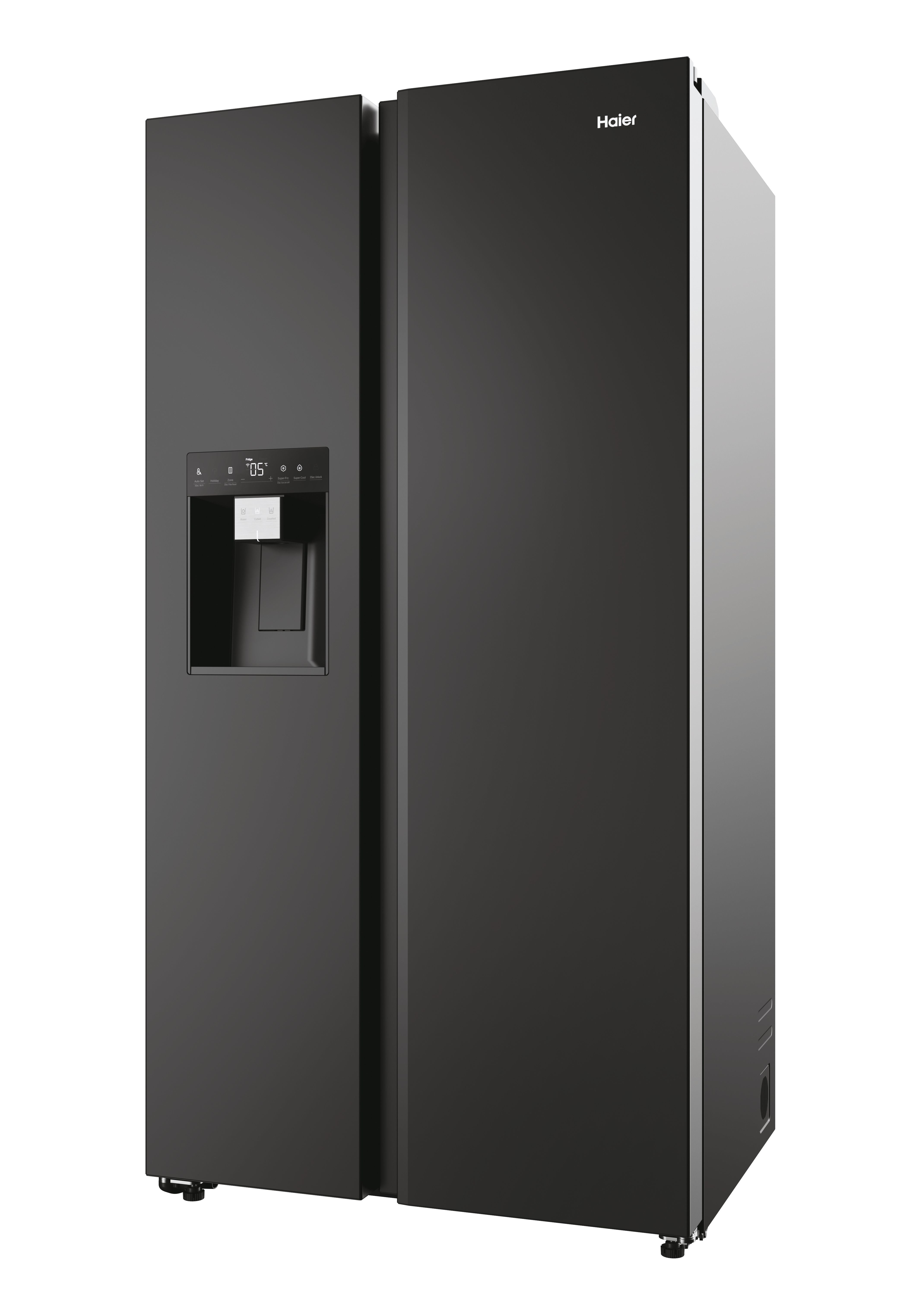 Haier Series 5 Slate Black American Fridge Freezer | HSW59F18EIPT