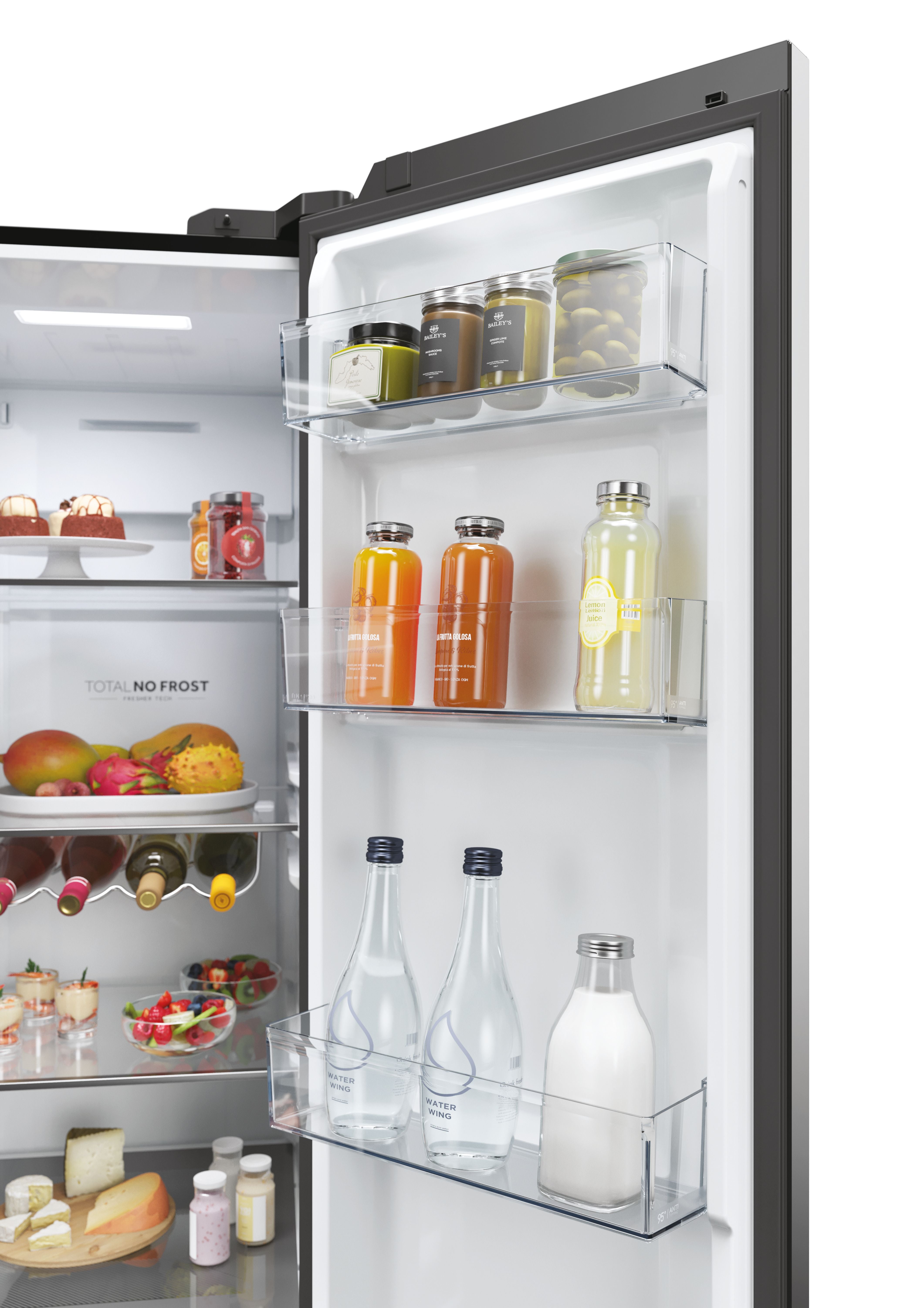 Haier Series 5 Slate Black American Fridge Freezer | HSW59F18EIPT