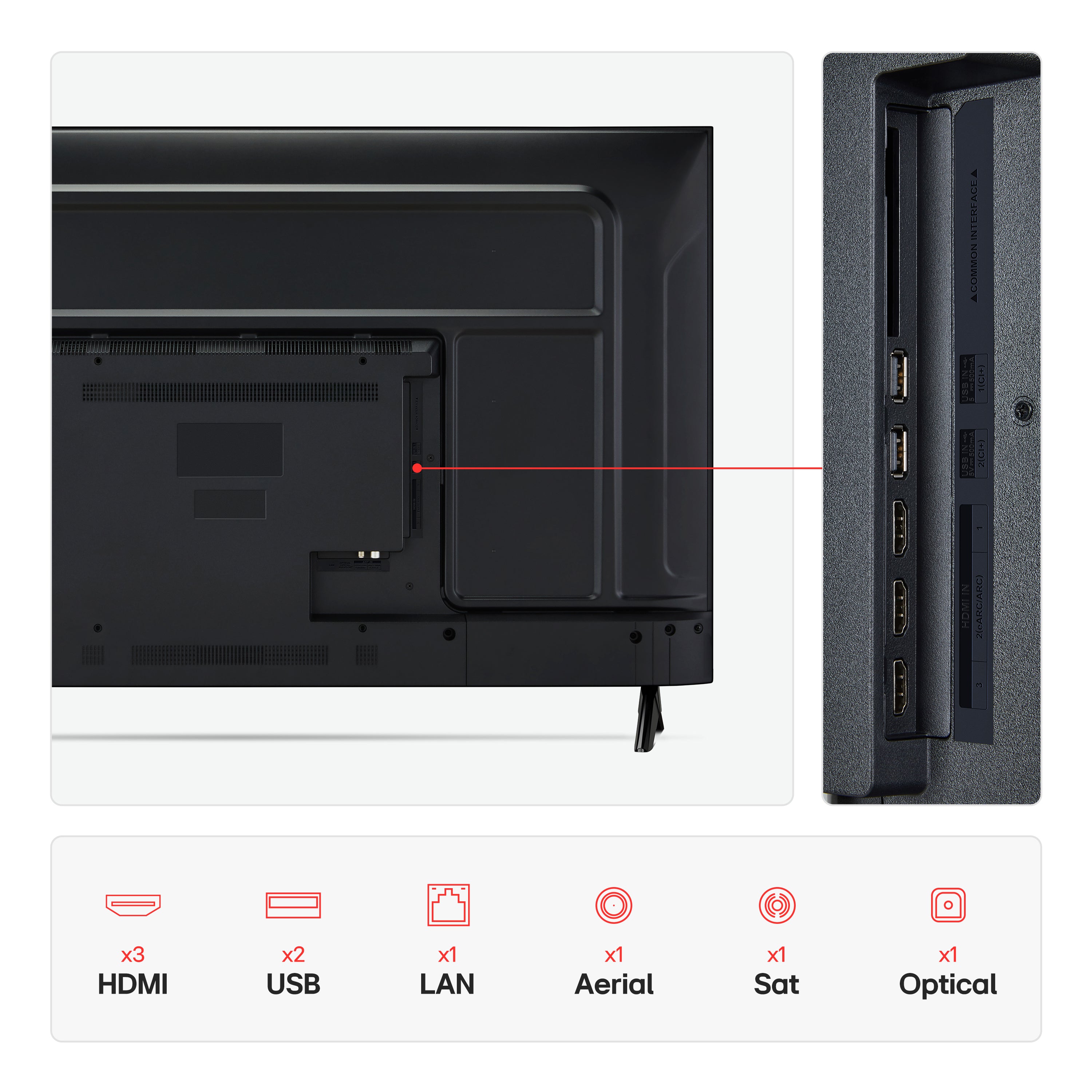 LG UA73 55" 4K UHD Smart TV Black | 55UA73006LA.AEKQ