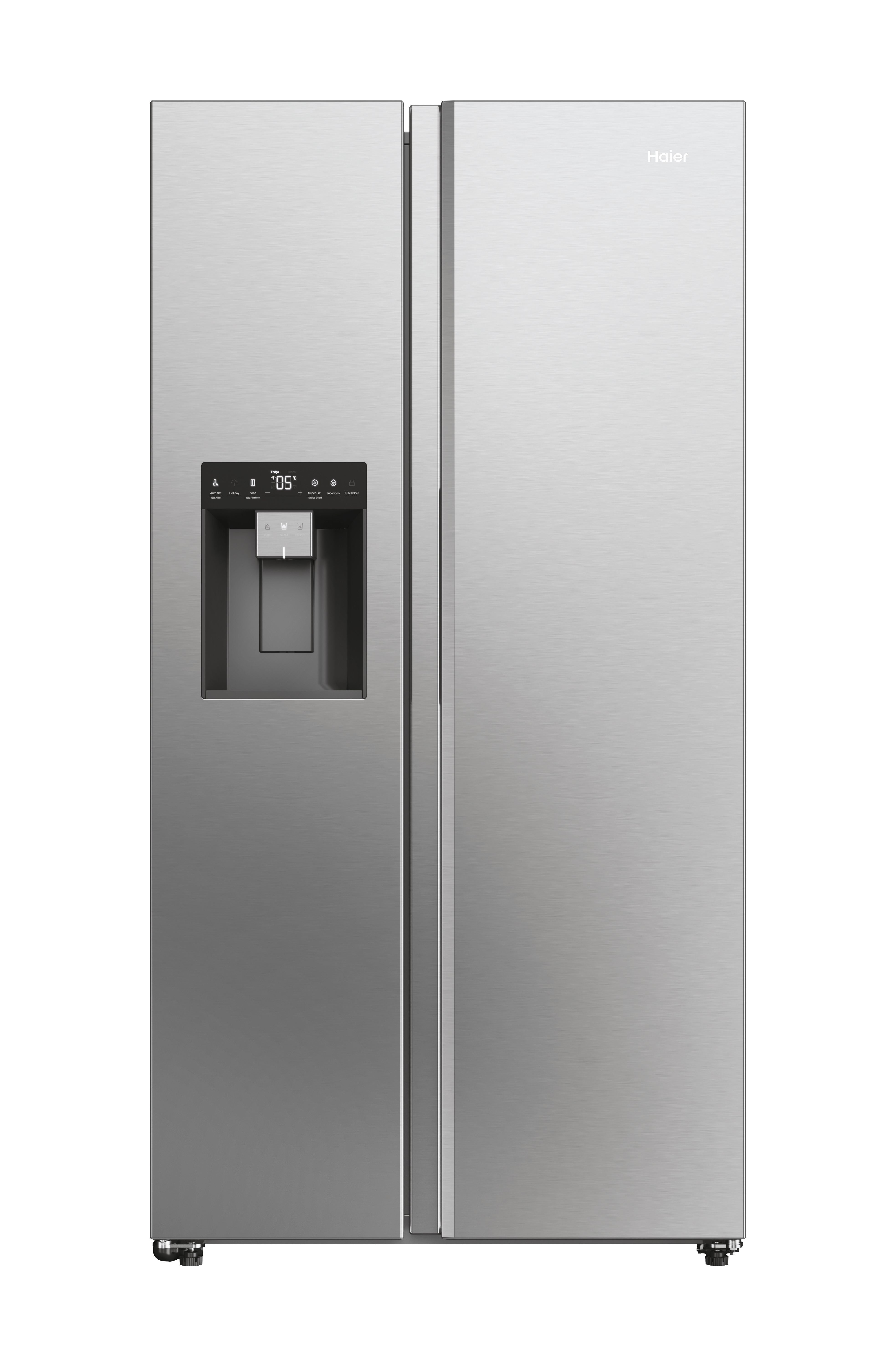 Haier Series 5 Platinum Inox American Fridge Freezer | HSW59F18DIMM
