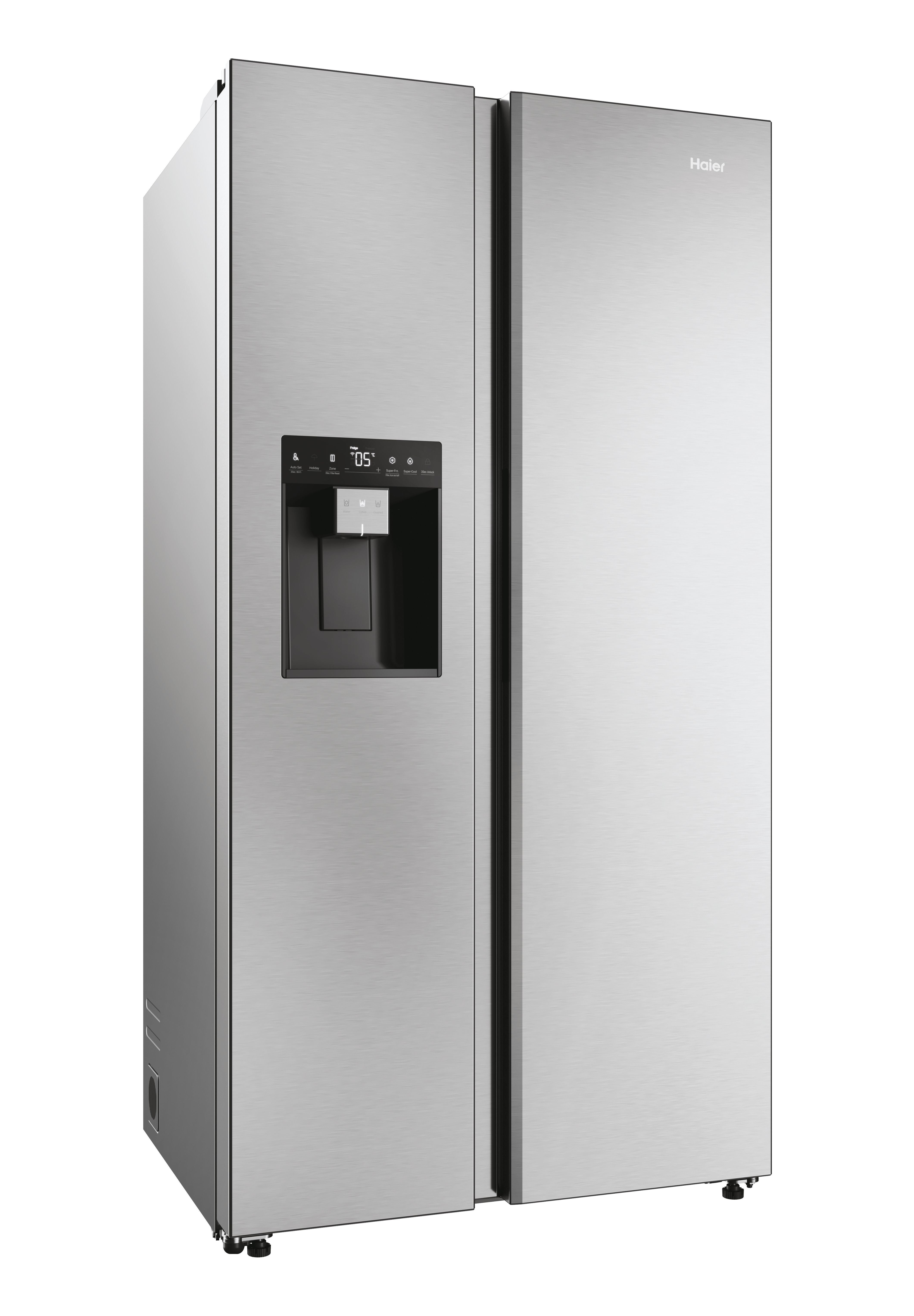 Haier Series 5 Platinum Inox American Fridge Freezer | HSW59F18DIMM