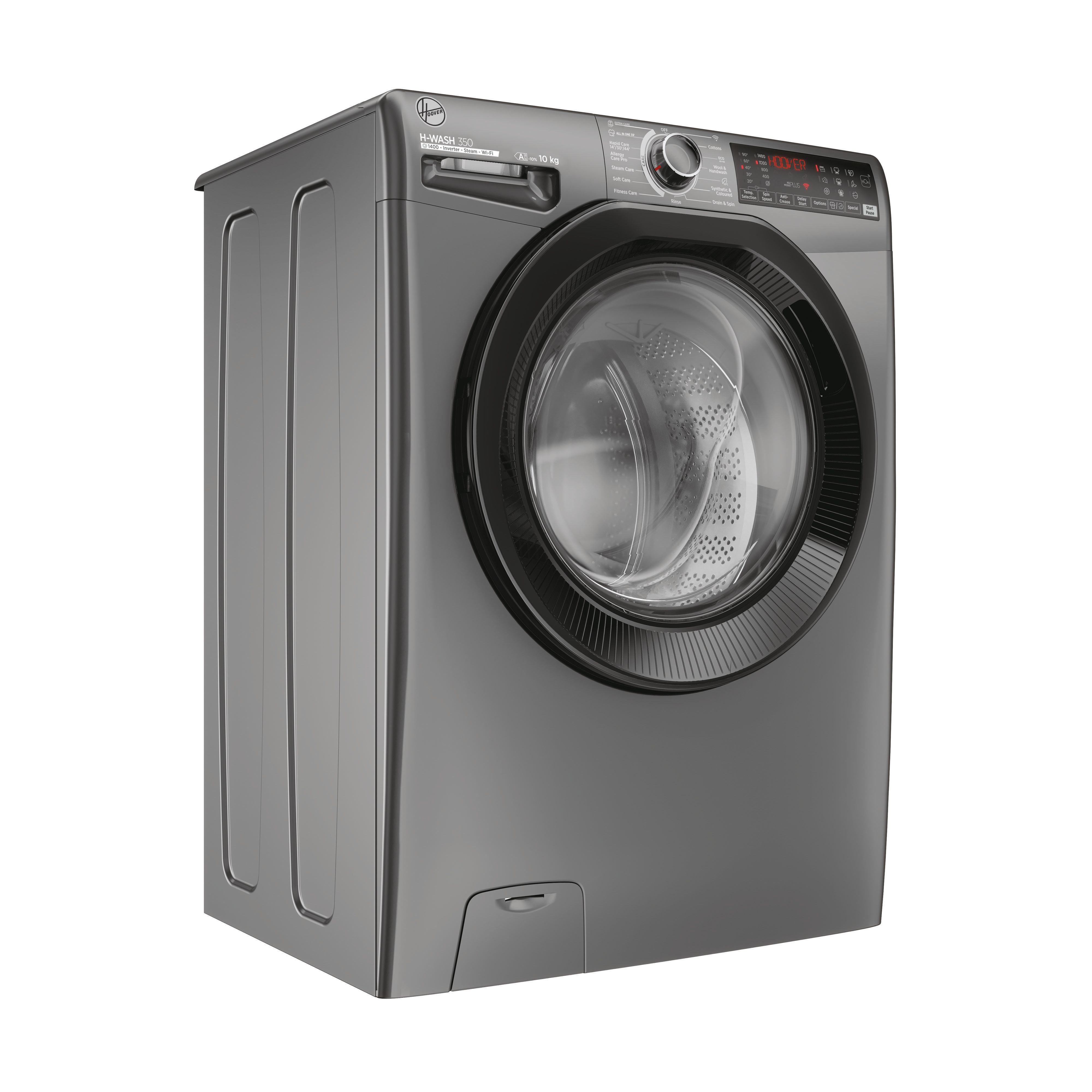 Hoover H-Wash 350 10kg 1400rpm Washing Machine Graphite | H3WPS4106TAMBR80