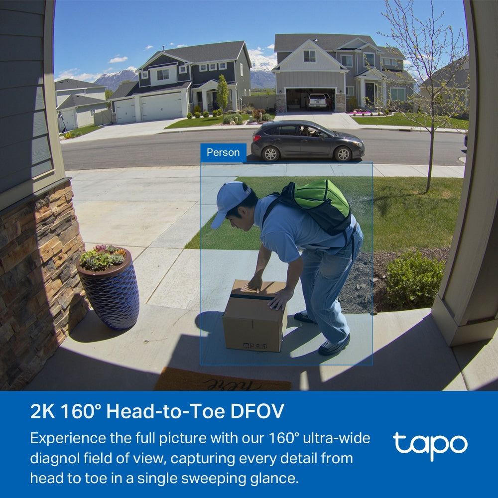 TP-Link Tapo D210 Battery-Powered 2K Video Doorbell