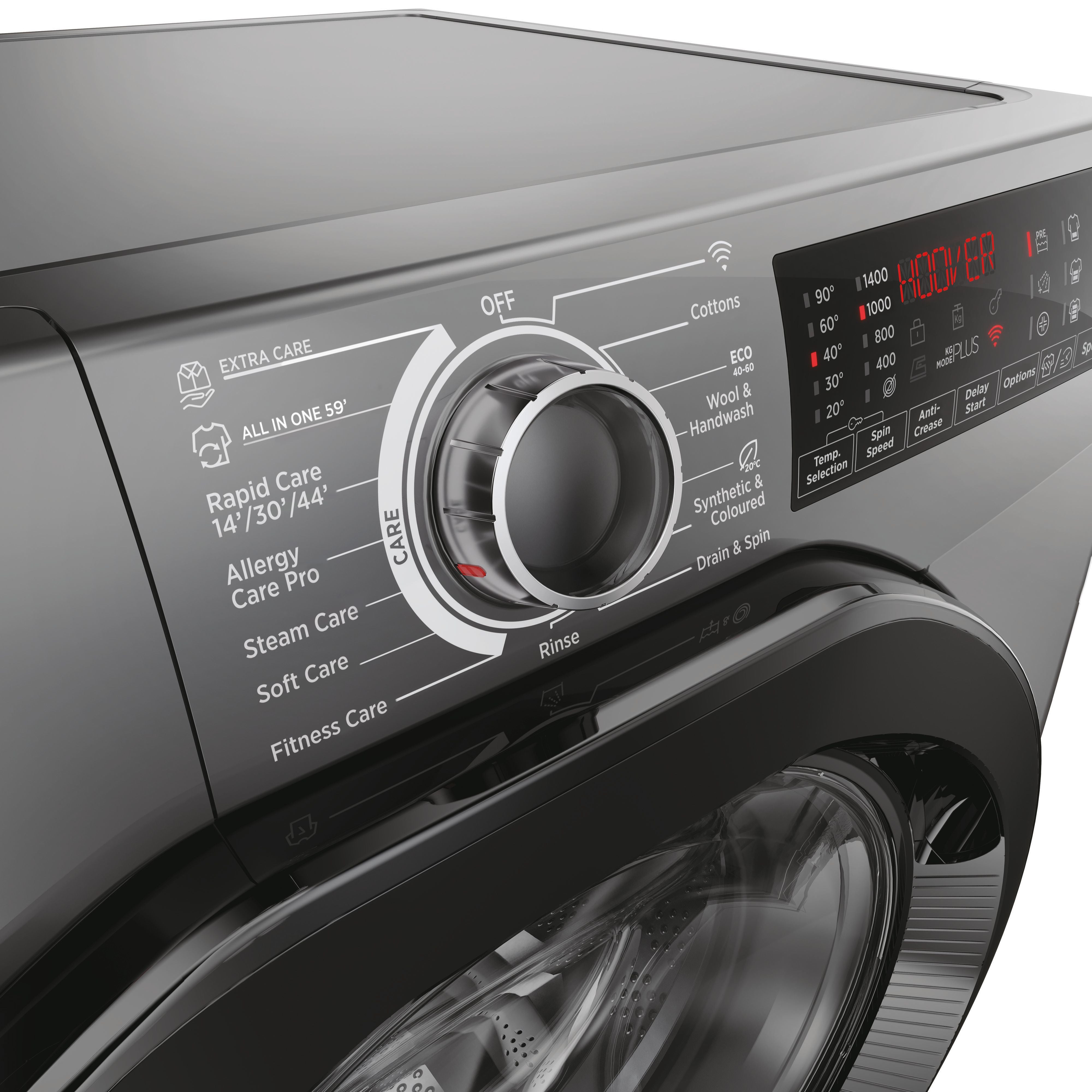 Hoover H-Wash 350 10kg 1400rpm Washing Machine Graphite | H3WPS4106TAMBR80