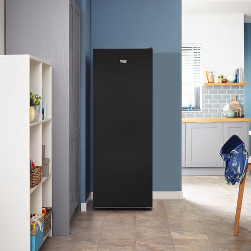 Beko Freestanding Tall Larder Fridge Black | LSG4545B