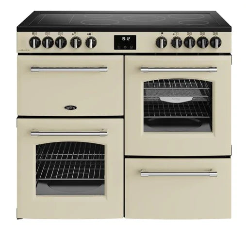 Belling Cream Farmhouse 100 cm Ceramic Range Cooker | FH100ECRM