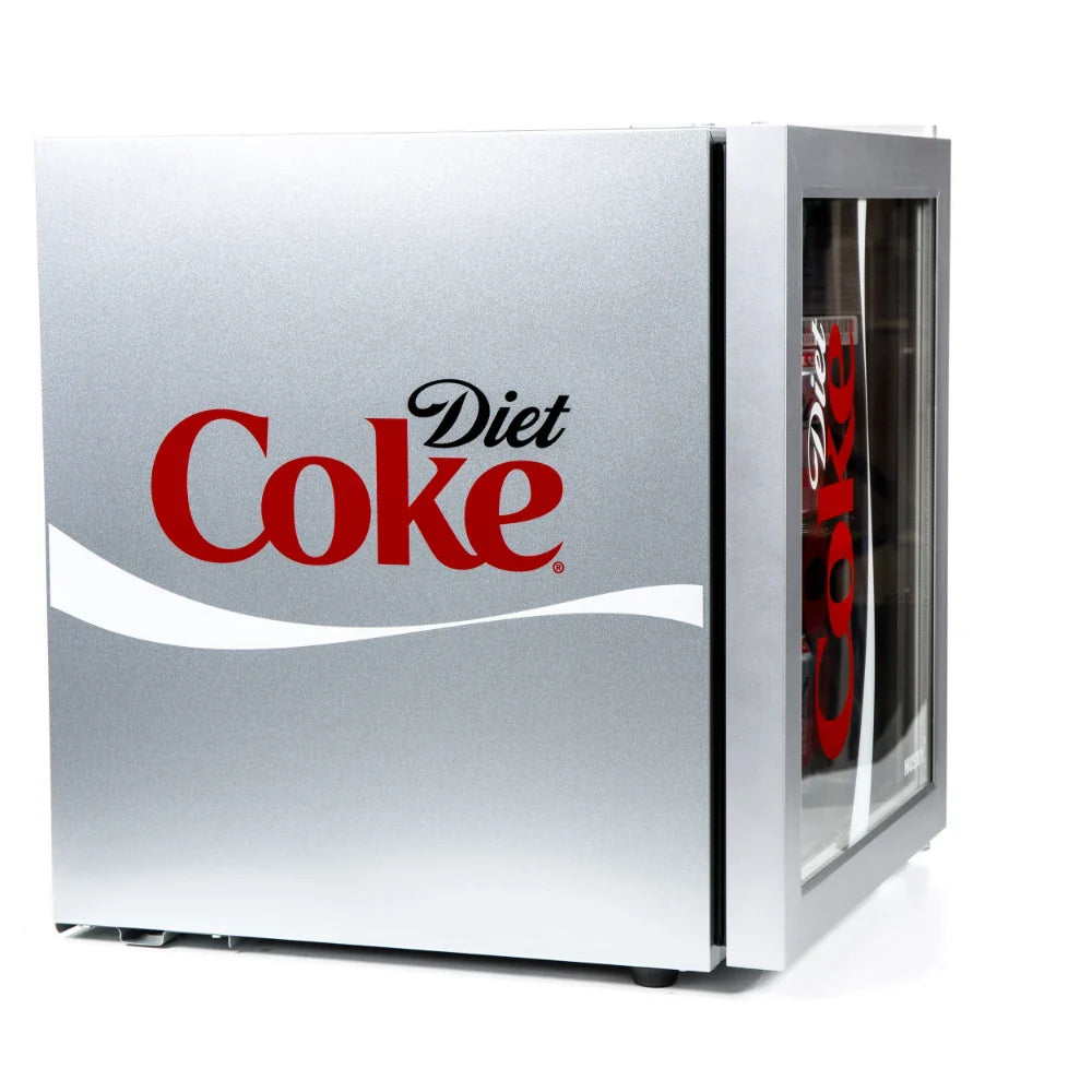 Husky 48 Litre Diet Coke Mini Fridge Cooler - Silver | HUS-HY209-HU-E