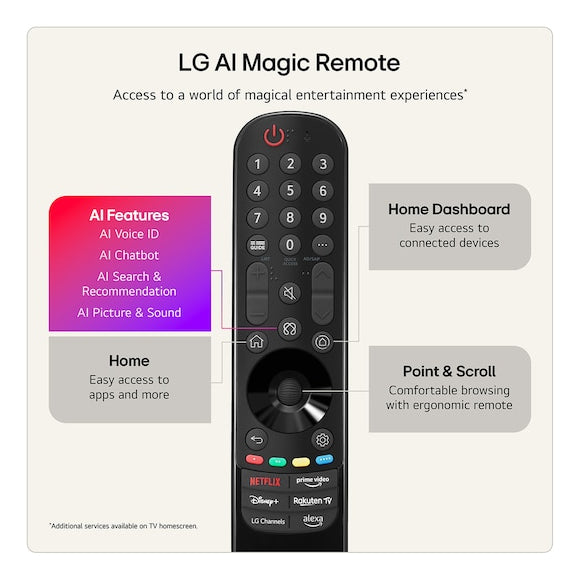 LG 43" QNED72 Mini LED 4K UHD AI Smart TV Black | 43QNED72B6B