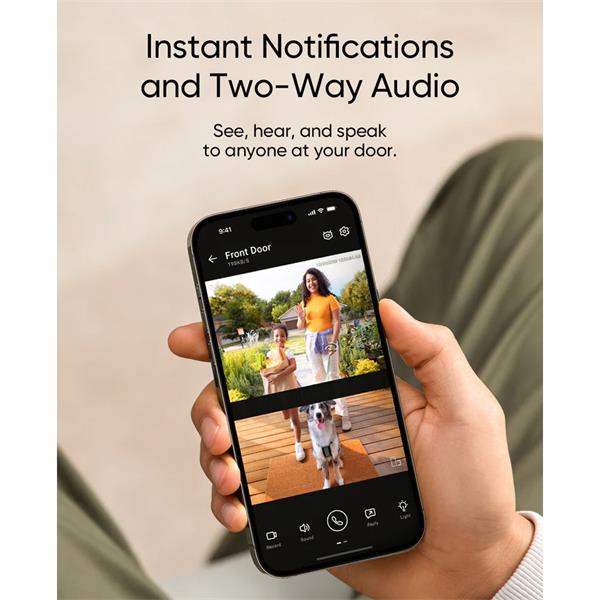 Eufy E340 Video Doorbell 2K Dual Camera with Night Vision | E8214311