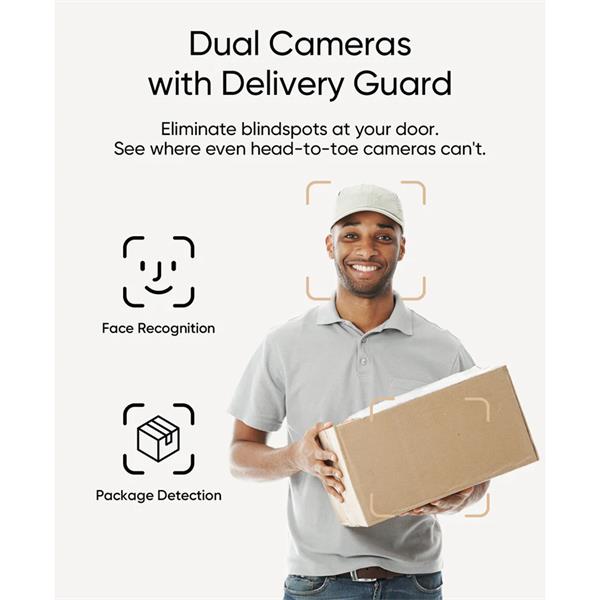 Eufy E340 Video Doorbell 2K Dual Camera with Night Vision | E8214311